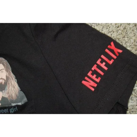Netflix Sweet Girl Jason Momoa Promo Short Sleeve Pocket T-Shirt Men's Large - Picture 4 of 6